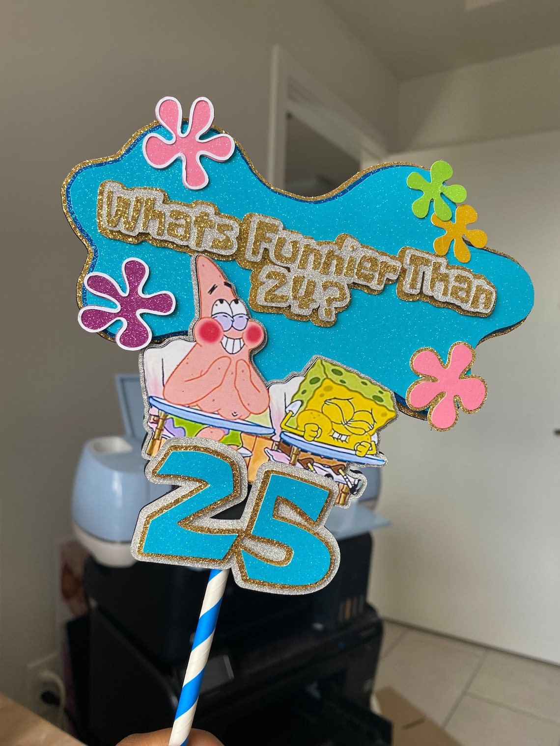 Spongebob 25 Cake Topper Funny 25th Birthday Topper - Etsy
