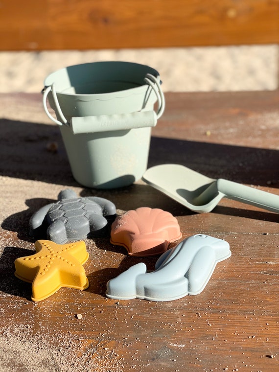 6tlg.Sandspielzeug Set für Sandkasten Spielzeug mit Eimer und Schaufel Outdoor 