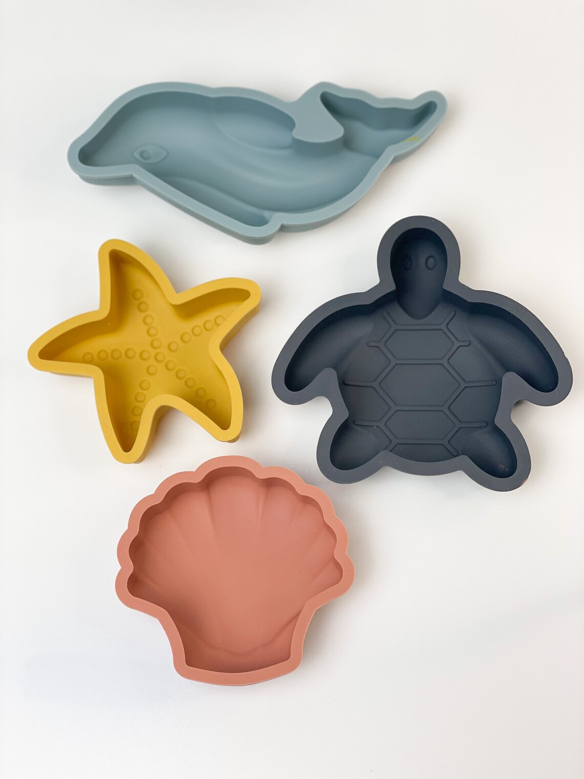 6pcs sand toy set of silicone / beach toys / sand buckets / Etsy