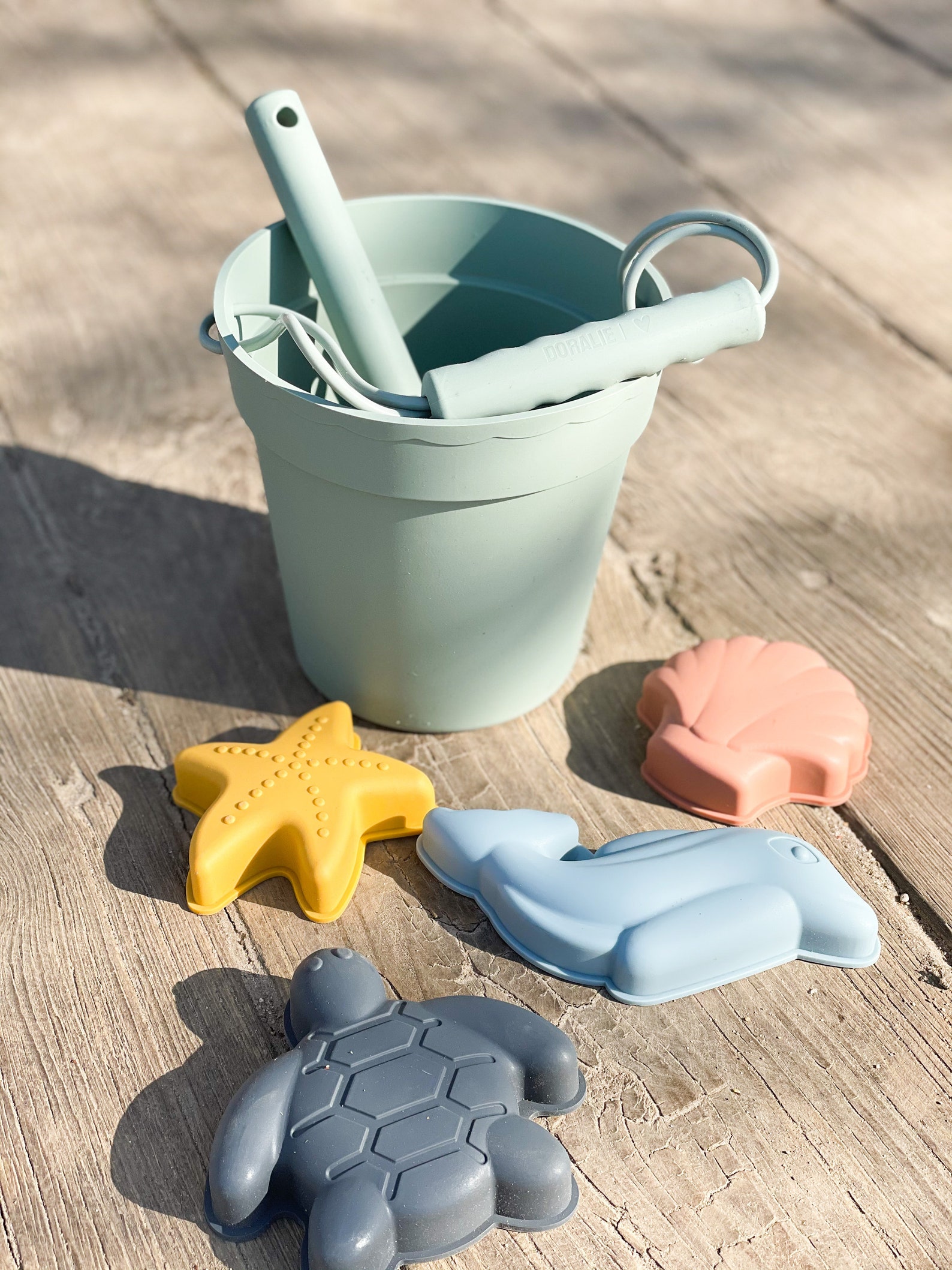 6pcs sand toy set of silicone / beach toys / sand buckets / Etsy