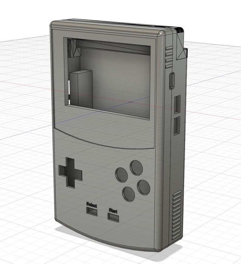 Gameboy 3D Printable Case Ideal for Creating a Raspberry Pi Handheld