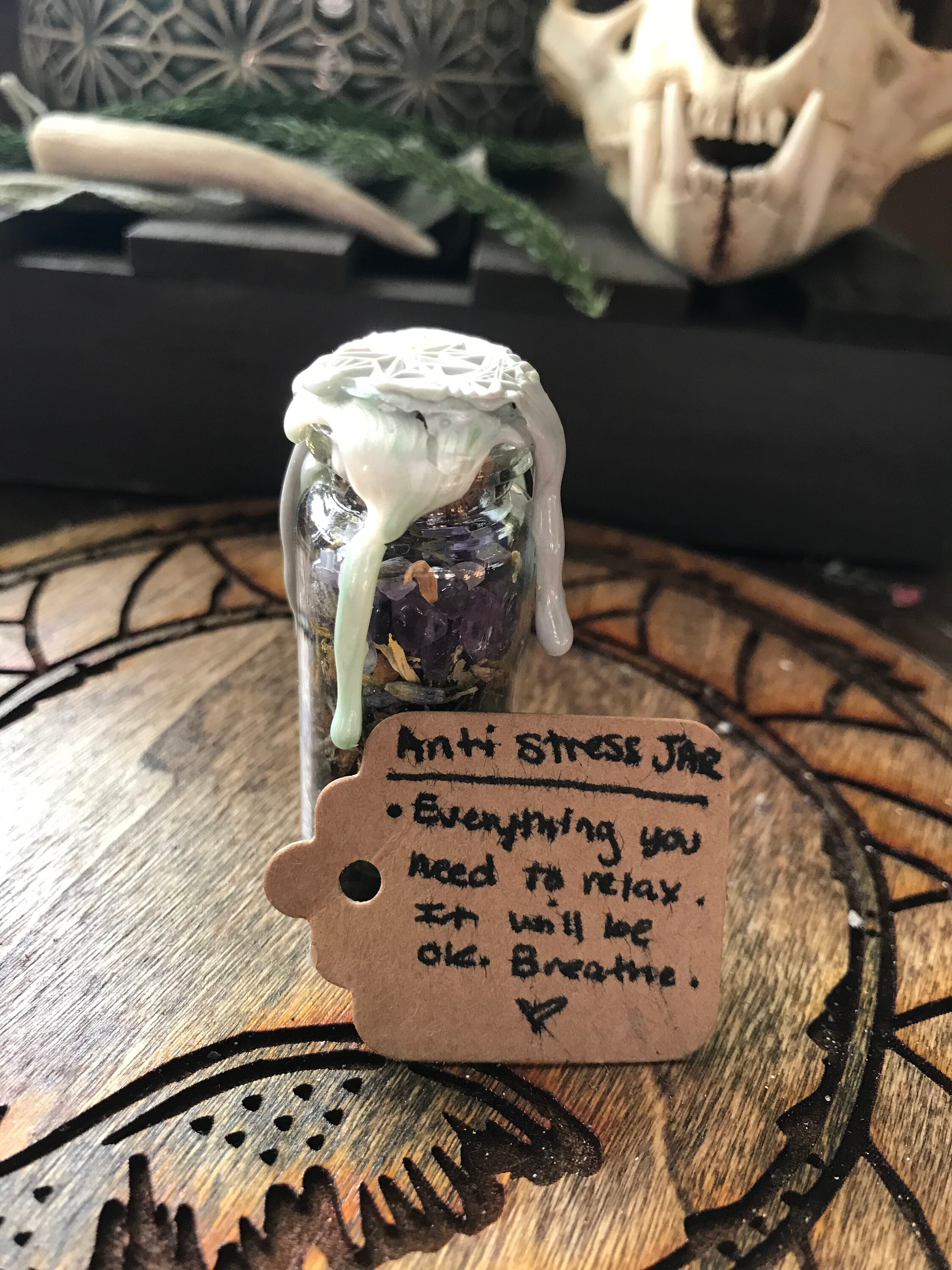 Anti Stress Spell Jar Etsy Anti Stress Spell Jar Etsy
