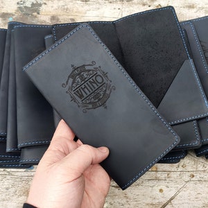 Leather Restaurant Check Presenter, Bar Check Holder, Cash Holder, Guest Check Presenter, Guest Check Book, Personalized Server Book