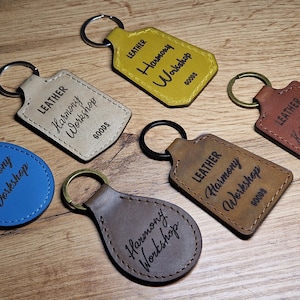 Accessoires de porte-clés en cuir personnalisés, porte-clés personnalisé en cuir, porte-clés, porte-clés pour femmes porte-clés hommes, cadeau porte-clés en cuir
