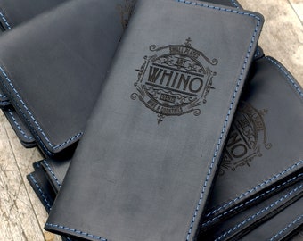 Custom Leather Bill Holder & Check Presenter – Crazy Horse Restaurant Guest Check Holder with Custom Logo | Personalized Server Book for FOH