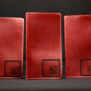 Custom Leather Check Presenter – Crazy Horse Restaurant Bill Holder & Guest Check Wallet with Logo | Personalized Server Book for Cafe Bar