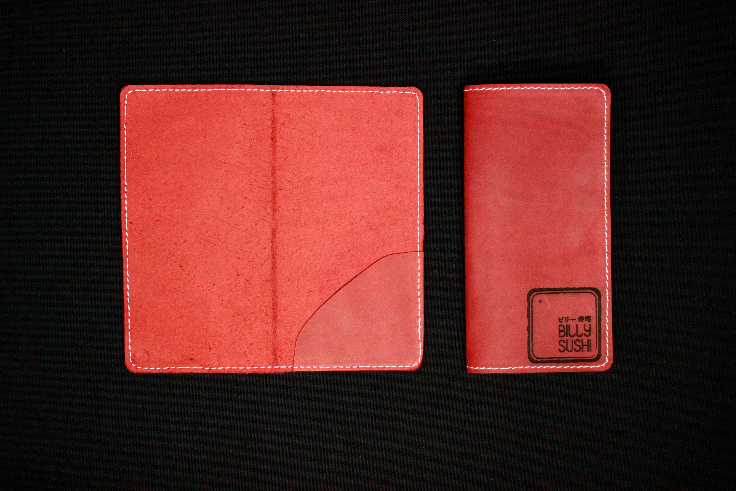 Personalized Leather Receipt Holder Bill Folds Leather Check Etsy