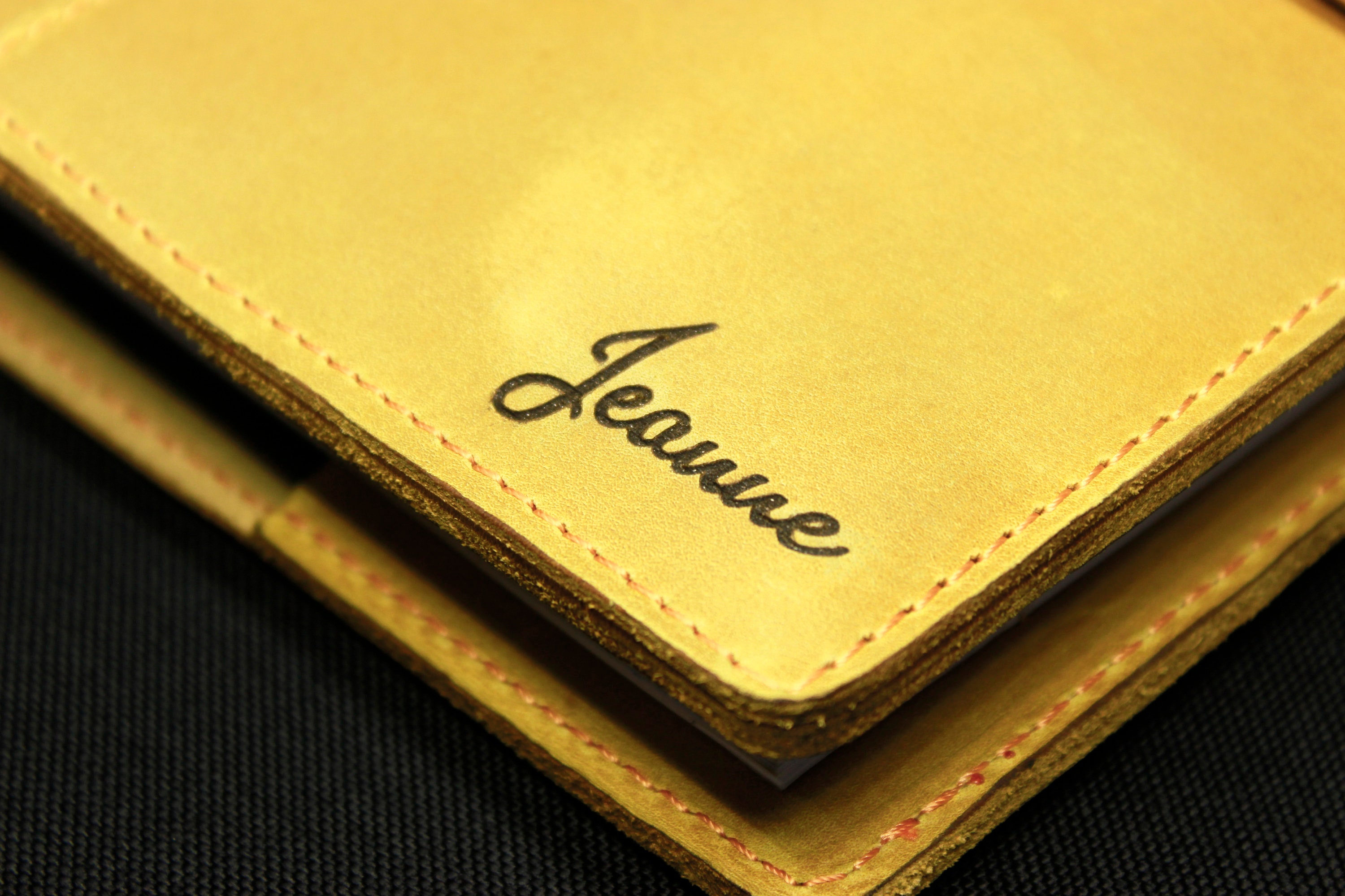 Personalized Leather A5 Notebook Cover With Elastic Closure & Pen ...