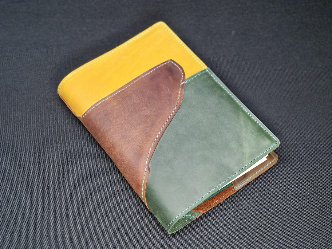 Personalized A5 Leather Notebook Cover With Pen Loop for Moleskine