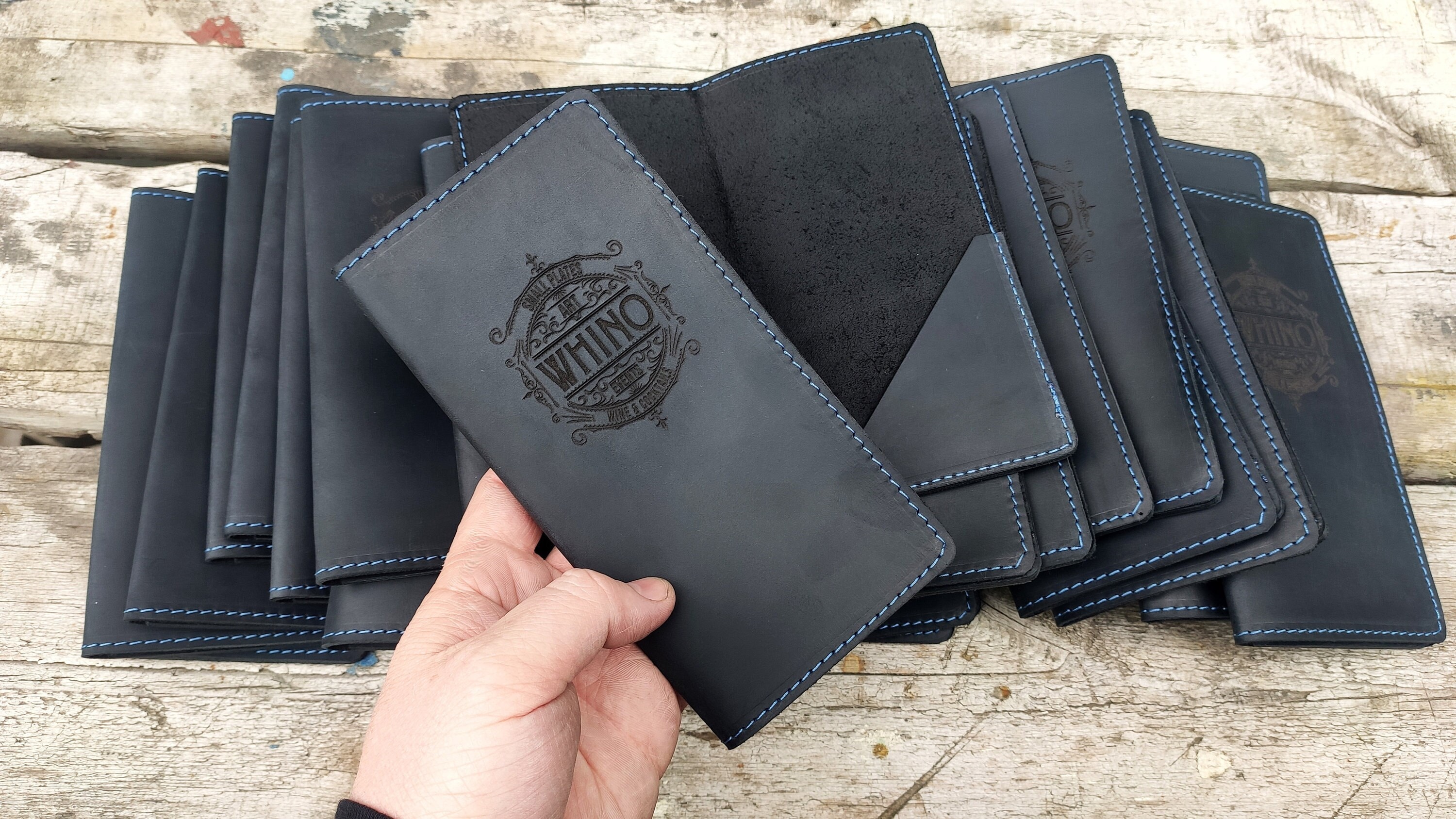 Personalized Leather Lottery Ticket Holder; Custom Leather Document Folder; Leather Passport Wallet; Travel Ticket Organizer; Receipt Book