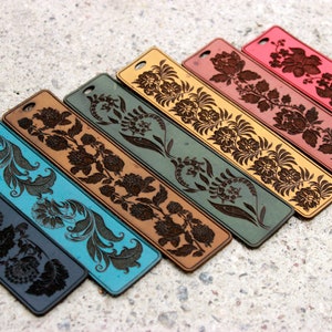 Personalised Bookmark, Leather Bookmark, Named Bookmark, 3rd Anniversary gift, Mother&#39;s Day Gift, Special Birthday Gifts, Father’s Day Gift