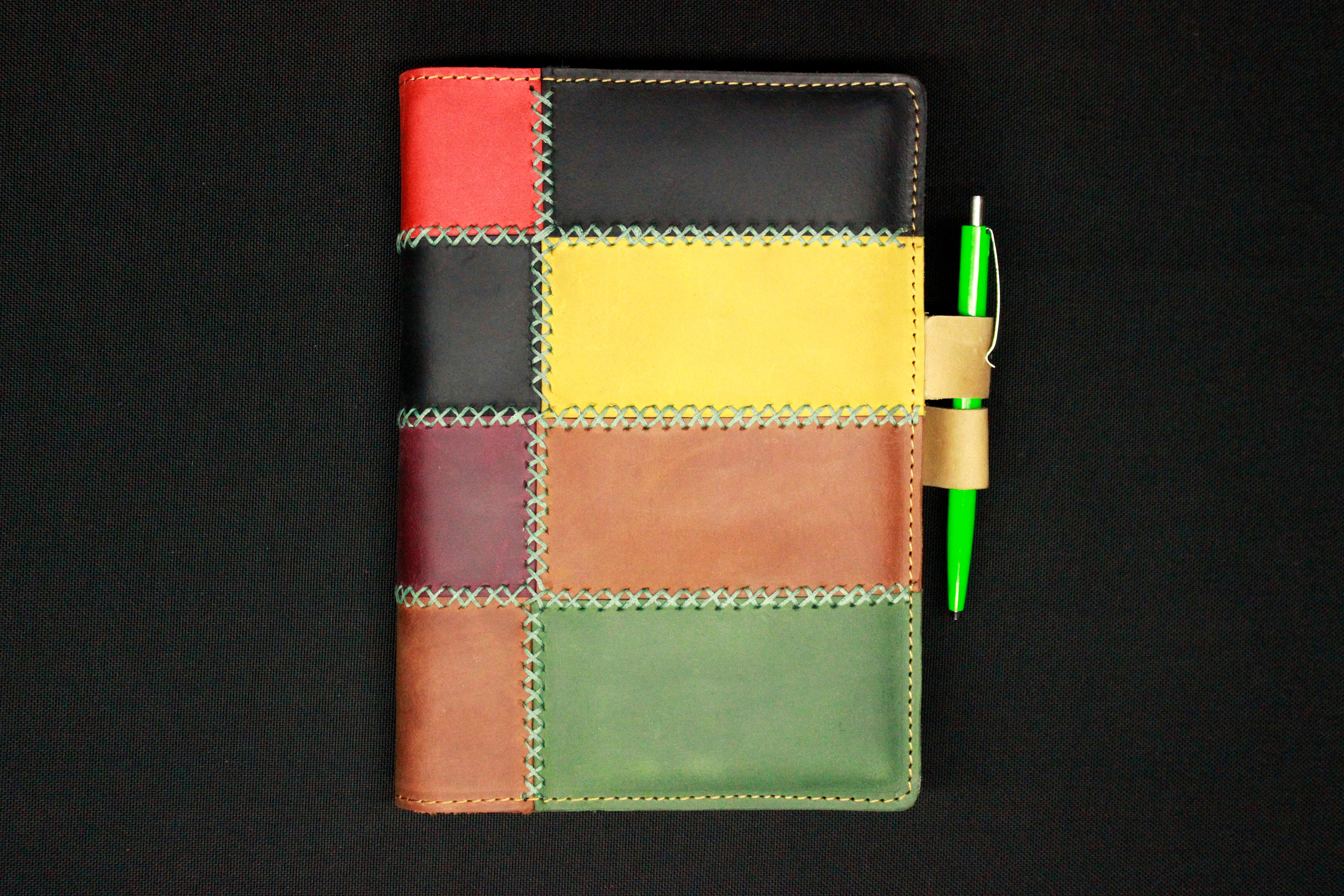 A5 Notebook Cover With Pen Loop, Leather Cover for Journal A5 Personalized, Refillable A5