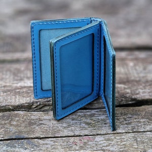 Hoes voor rijbewijs en ID-houder, Slanke leren tas voor ID-kaart Cadeau voor de bestuurder ID-kaarthouder Gepersonaliseerde cadeau Rijbewijs