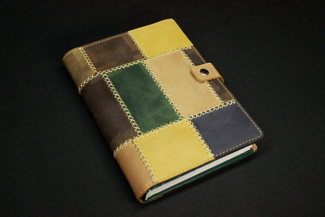Personalized Leather Journal Cover, Free Initials, Moleskine Cover