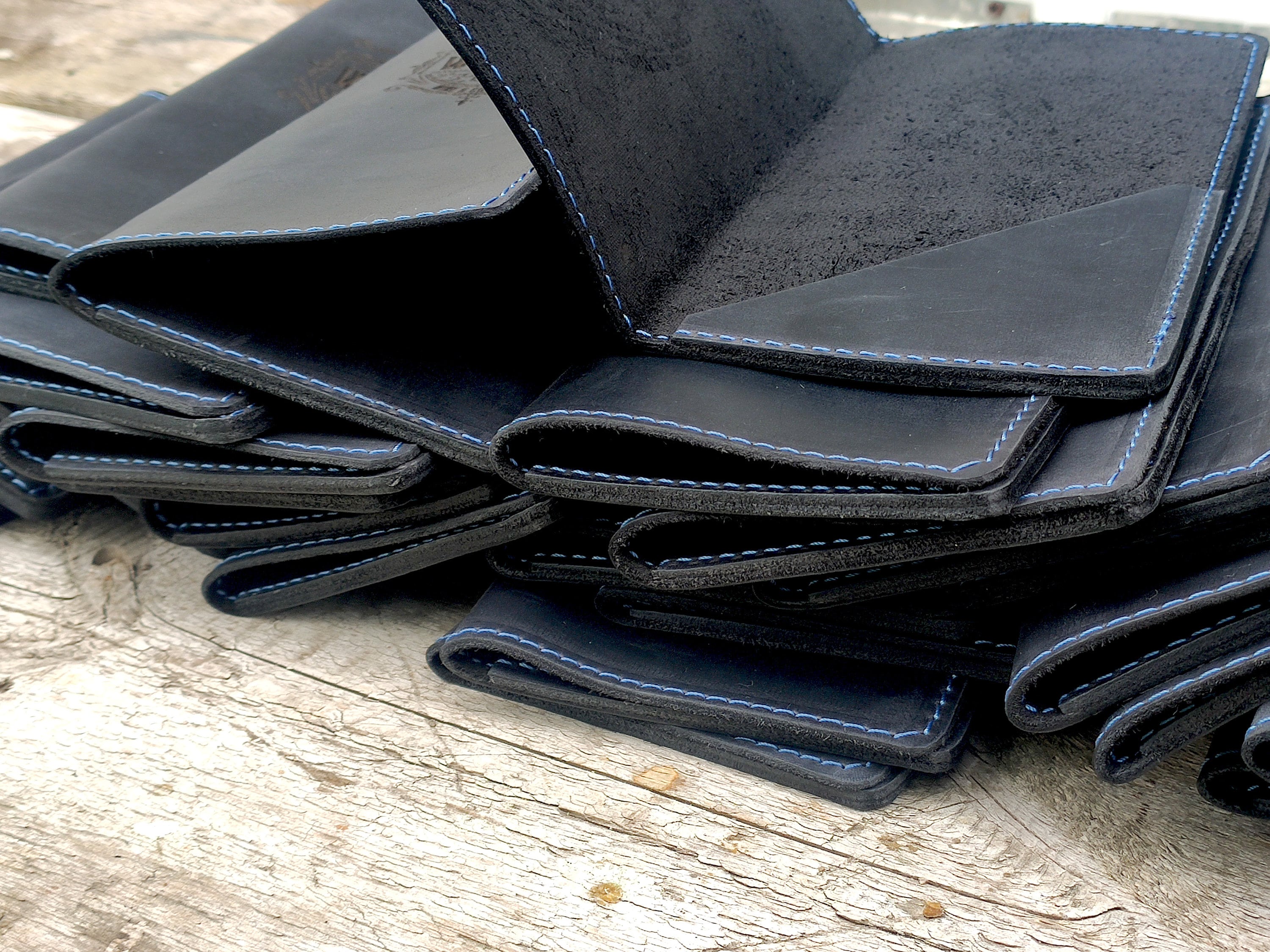 Personalized Leather Receipt Holder, Bill Folds, Leather Check Book