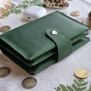 Familienreisebrieftasche, 4 Passhalter, Dokumentenmappe, Familienpassetui, Familienpass, Passhülle, Passport-Organizer, 4 Passhülle