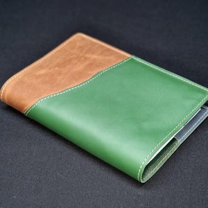 Leather Notebook Cover, Vintage leather journal cover A5, Simple notebook cover a5, Various color options, Moleskine cover, Hobonichi Techo