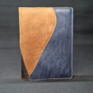 Vintage leather journal cover A5, Simple notebook cover A5, Leather notebook cover, Moleskine patchwork cover, A5 Hobonichi techo cover