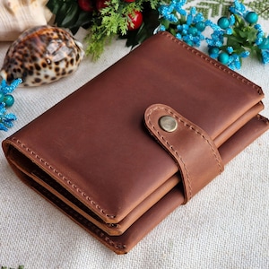 Porta pasaportes familiar para 4 personas, Cartera de viaje de cuero, Cartera de viaje de cuero con monograma, Estuche para 2-4 pasaportes, Estuche personalizado para 4 pasaportes