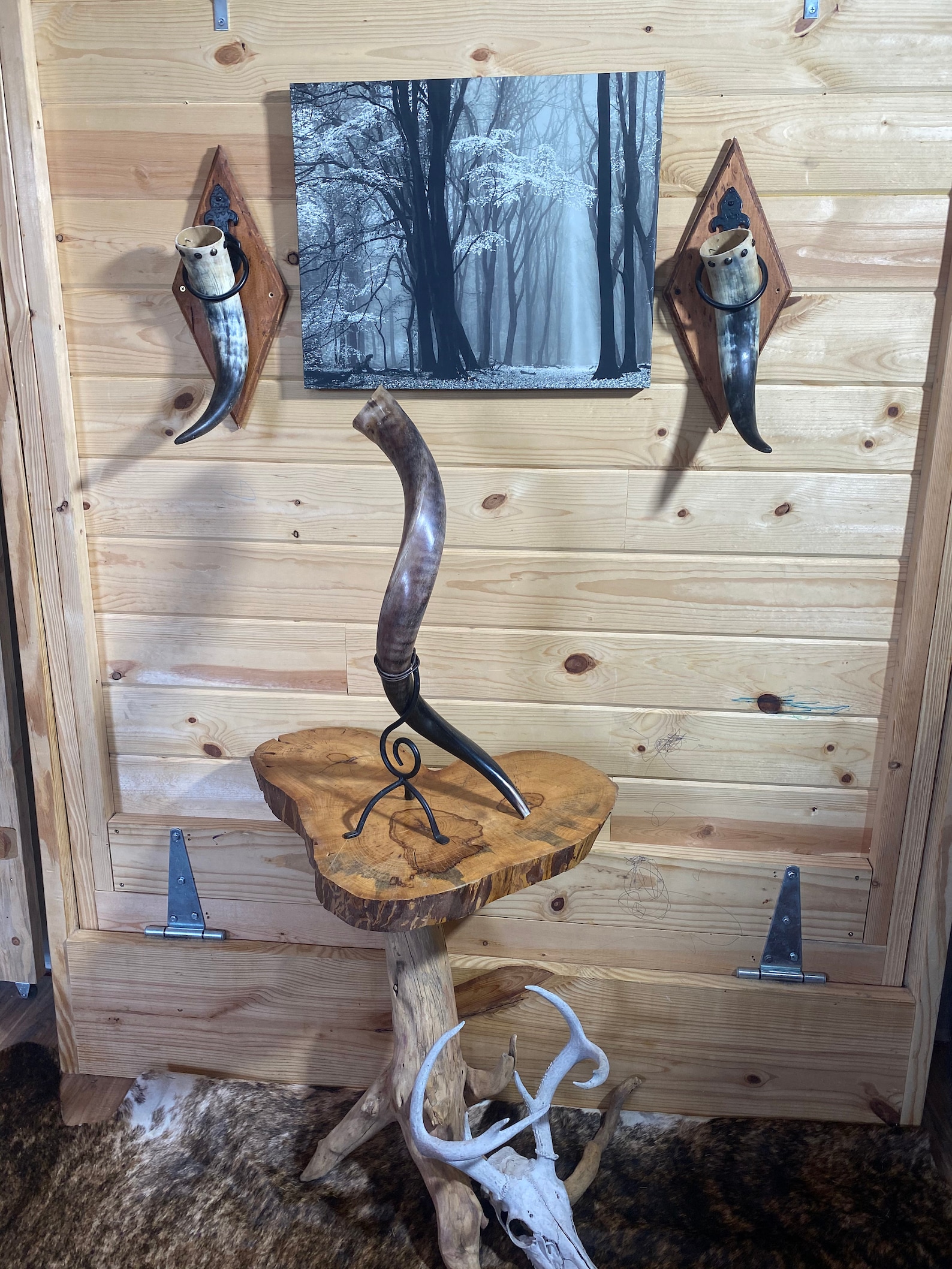 Genuine hand made Kudu horn table lamp | Etsy