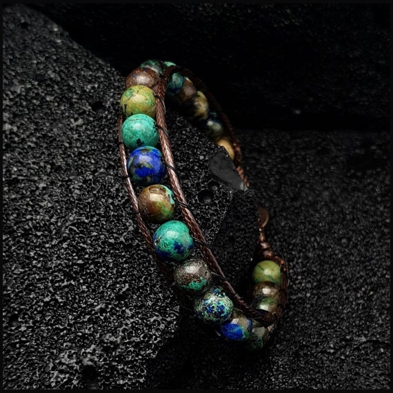 Braccialetti Elastici Con Perline Di Cristallo Naturale 4/8 Mm – Regolabili, Con Scatola Regalo – Unisex
