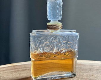 Vintage LALIQUE MOLINARD  Perfume bottle, Size 3.5" Tall