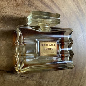 Flacon à parfum Lubin Cuir De Russie vintage