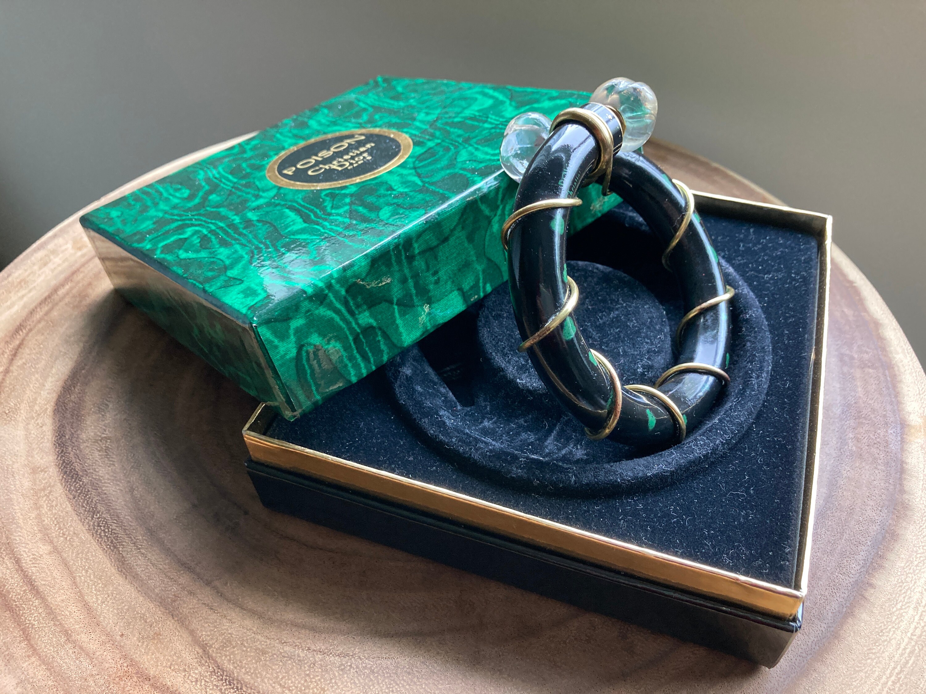 Vintage Christian Dior Poison Bangle Bracelet Perfume Bottle Original ...