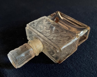 Vintage LALIQUE MOLINARD  Perfume Bottle, 2.75"