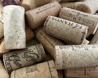 Assorted USED Wine Corks: Natural Corks, Craft Supplies - Sets of 50