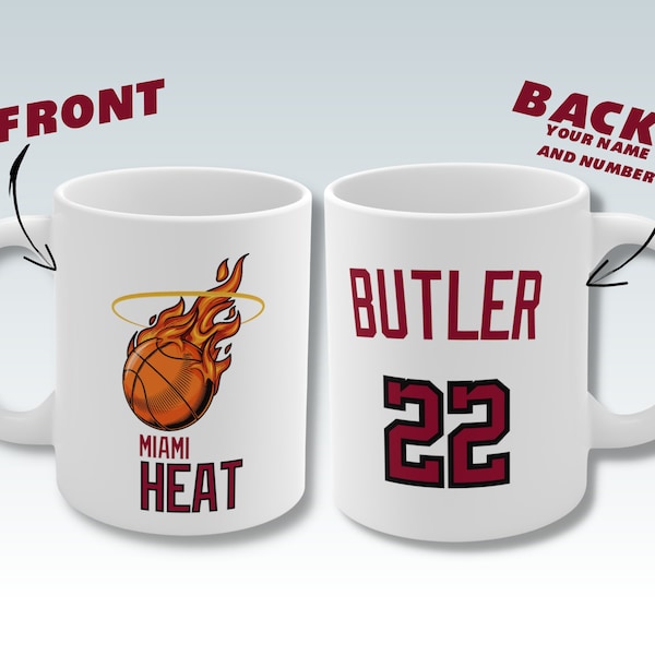 Nba Heat Mug Etsy