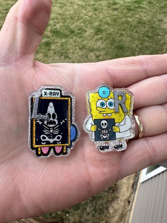 Xray Markers, Radiology Badge, Xray Marker Sets, Anatomy Xray Marker, Radiology Gift, Student Xray Markers, Xray Tech, Cartoon Xray Markers