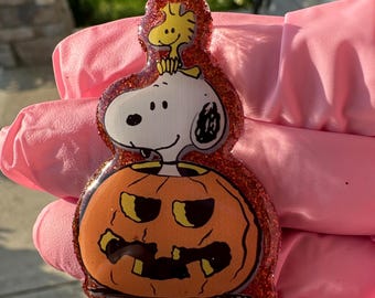 Porta credencial de calabaza, porta credencial de cachorro, porta credencial, porta credencial, credencial médica, credencial de dibujos animados, porta credencial de Halloween