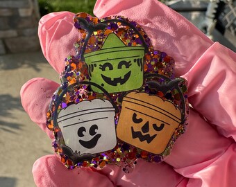 Insignia de Cubos de Halloween, Carrete de Insignia de Halloween, Carrete de Insignia, Porta Identificación, Insignia Médica, Insignia de Dulces y Truco