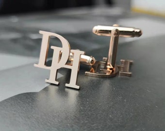 Personalized Name Cufflinks,Groomsmen Cufflinks,Custom name cufflinks,Initial cufflinks.