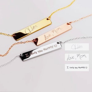 Pulsera de escritura a mano, pulsera de firma, regalo conmemorativo, pulsera personalizada.