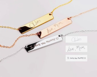 Handwriting Bracelet,Signature Bracelet,Memorial gift,Custom Bracelet.