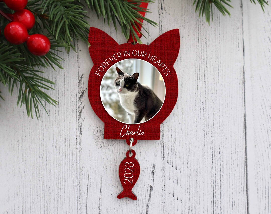 Custom Cat Ornament, Cat Memorial Gift, Etsy