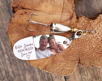 Personalized Fishing Lure, Custom Fishing Lures are a unique anniversary gift for parents and couples who love to fish,