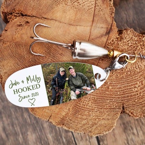 Personalized Fishing Lure, Custom Fishing Lures are a unique anniversary gift for parents and couples who love to fish, image 3