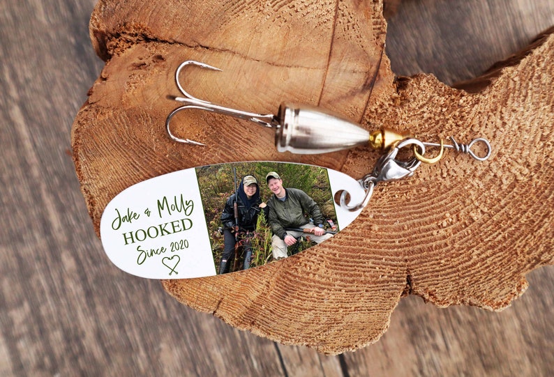 Personalized Fishing Lure, Custom Fishing Lures are a unique anniversary gift for parents and couples who love to fish, image 3