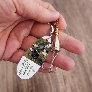 Personalized Fishing Lure, Custom Fishing Lures are a unique anniversary gift for parents and couples who love to fish, image 2