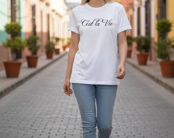 T-shirt "C'est la vie"/Iron-on transfer