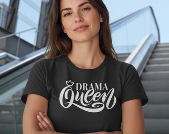 T-shirt with the slogan "Drama Queen" / iron-on transfer