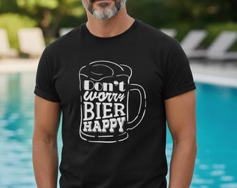 T-Shirt "Beer Happy" (Iron-on transfer)