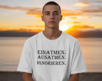 T-shirt with the slogan "Ignore" / iron-on transfer