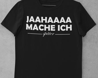 Herren T-Shirt "mache ich"/Bügelbild