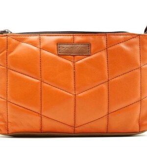 Sac à bandoulière matelassé · Sac en cuir recyclé · Sac à main coloré pour femme · Cadeau pour elle