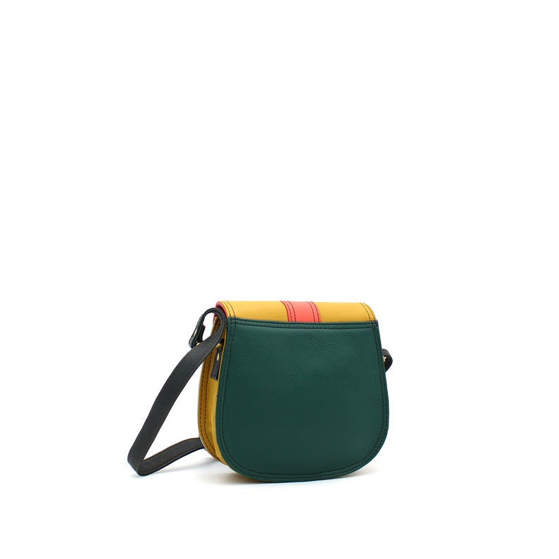 Colorful Leather Bag Recycled Leather Purse Handmade Woman Etsy Canada