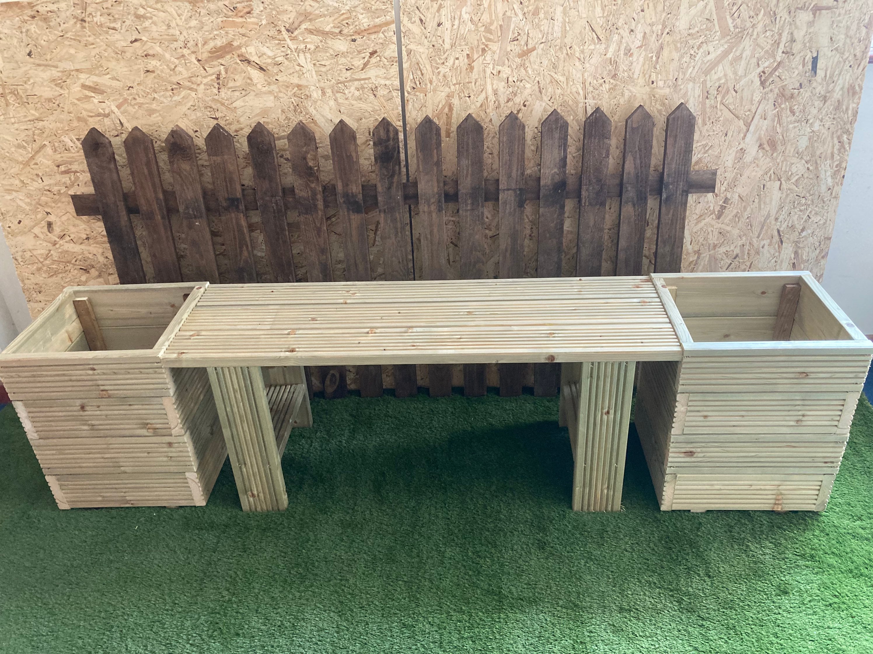 Planter bench seat Etsy